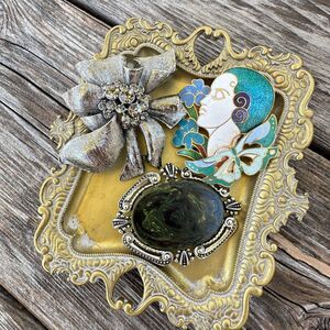 Vintage Jewelry Craft Lot Broken Brooches Brooch Lot Crafting Jewelry Scrap